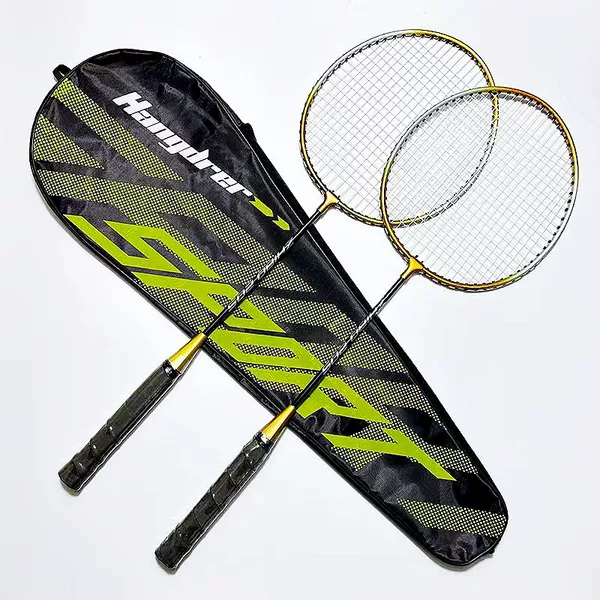 Badminton racket Ferroalloy split double racket amateur adult student entertainment training racket support generation hair children