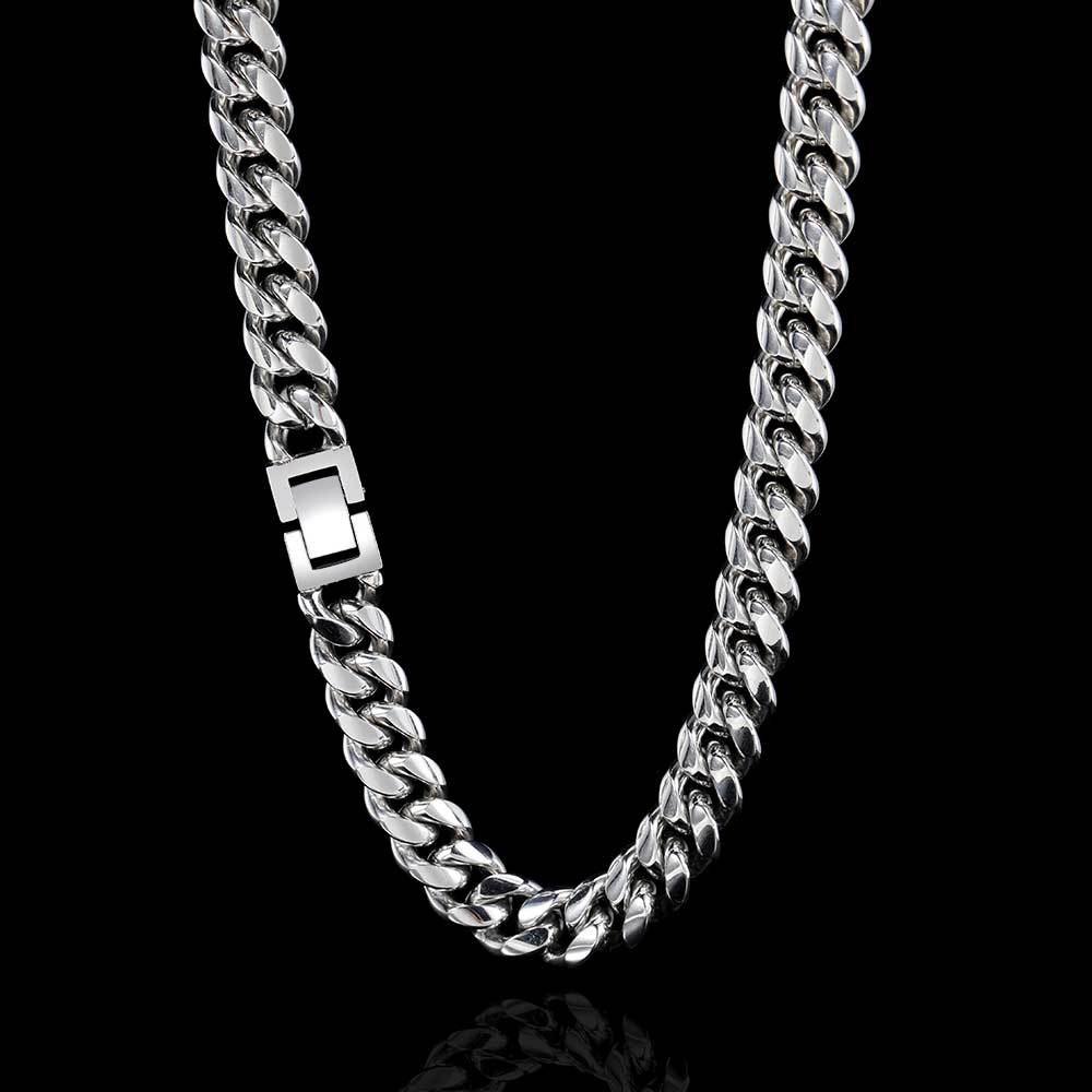 Hip Hop Geométrico Acero Inoxidable Enchapado Chapado En Oro Collar display picture 5