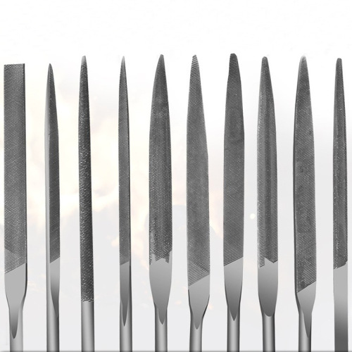 Hugong plastic handle assorted shaping files, high-quality woodworking assorted flat files set, electroplated grinding tools