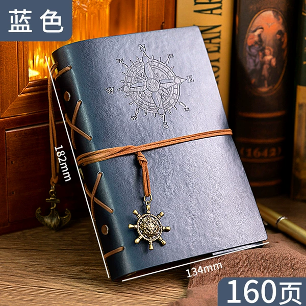 A6 live page pirate book-blue blue