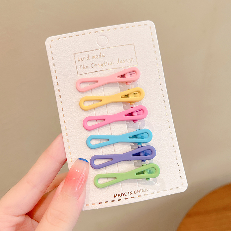 Los niños de dibujos animados horquilla lindo bebé pelo roto BB clip tocado de la niña Cabeza trasera horquilla Bangs clip lateral accesorios para el cabello