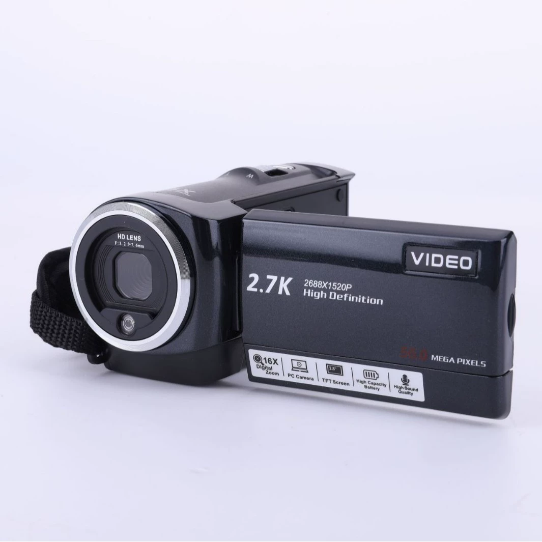 Портативный цифровой видеорегистратор 2.7K HD, для дома и путешествий, ручной DV-камера 56 МП