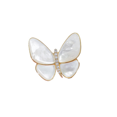 High-end temperament Wanzhou same style butterfly brooch exquisite suit corsage accessories anti-fritillary anti-exposure pin women's chest