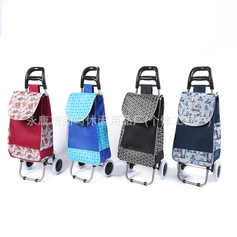 Manufacturer-customized grocery shopping cart, hand-pulled cart, foldable trolley, small pushcart, courier foldable pushcart Manufacturer-customized grocery shopping cart, hand-pulled cart, foldable trolley, small pushcart, courier foldable pushcart