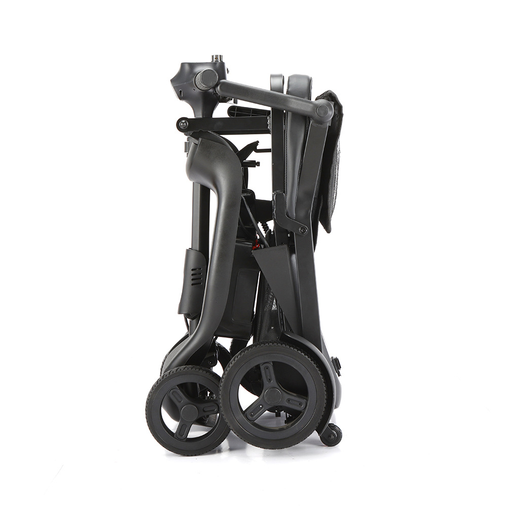 Cross-border elderly mobility scooter, four-wheel electric vehicle for the elderly and disabled, foldable and portable, high-end safety assistive vehicle