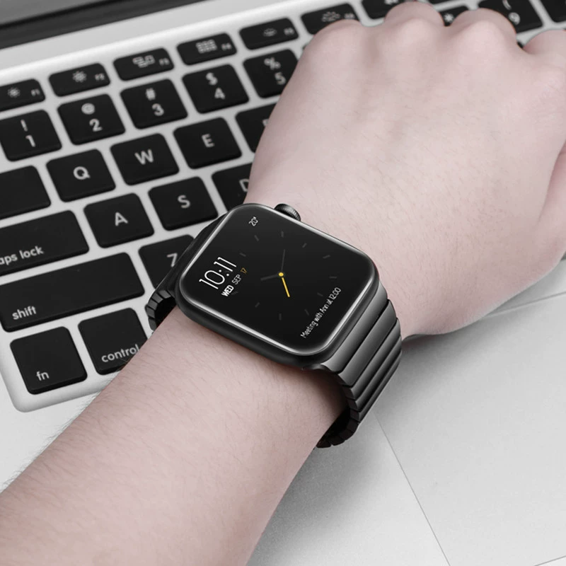 [适用于苹果手表带Apple Watch UItra 8一珠金属不锈钢表带iWatch]
