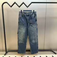 Ceiling Benlv Home Original Label 2026SS Spring and Autumn New 3D Embossed Embroidered Denim Pants Cargo Pants