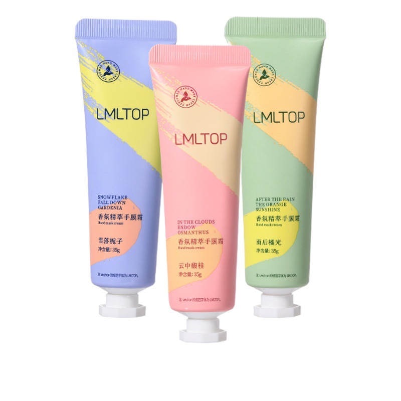 Lmltop fragancia esencia mano máscara crema mano cuidado pequeño portátil hidratante mano crema lml2046