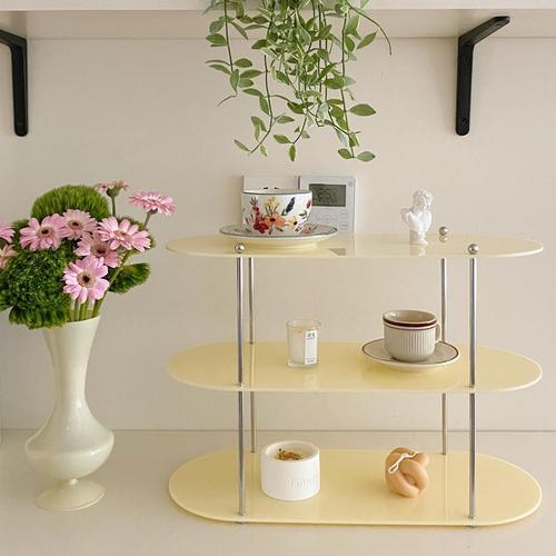Acrylic storage rack multi-layer Xiaohongshu same style cream cup storage double-layer cosmetics sideboard