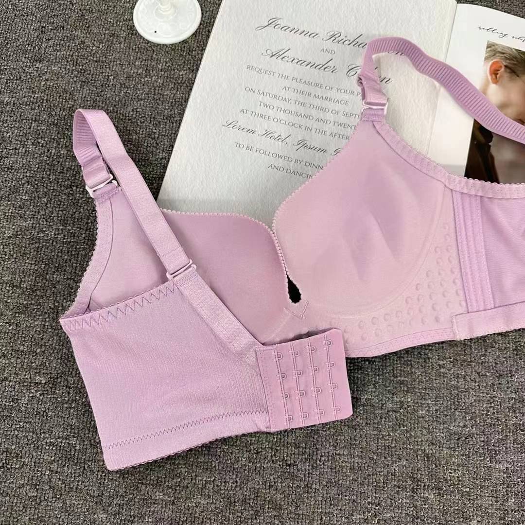 Nuevo estilo de verano brillante sin marcas cómodas ropa interior brillante sexy desnudo sujetador contra el pecho contra la caída del sujetador