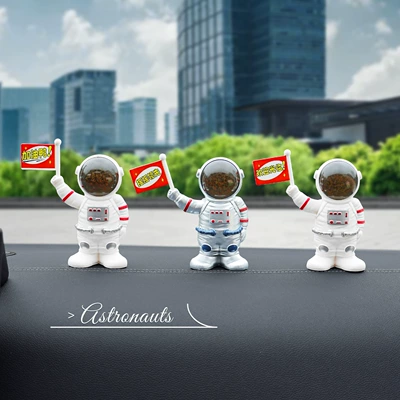 Car ornaments hot language astronaut car