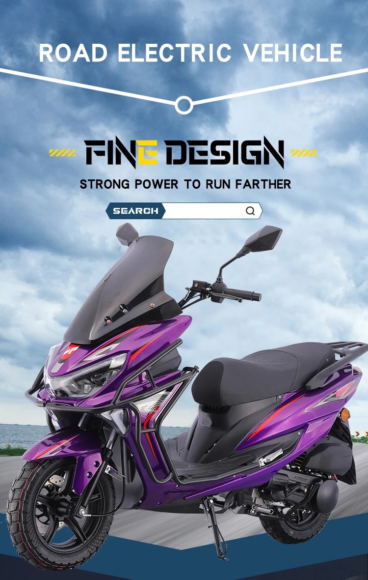 New Year's Export Specializes in Jch2.0 Saber-Tooth Tiger Motorcycle 150Cc Adult Gasoline Scooter, Fuel-Efficient and Economical
