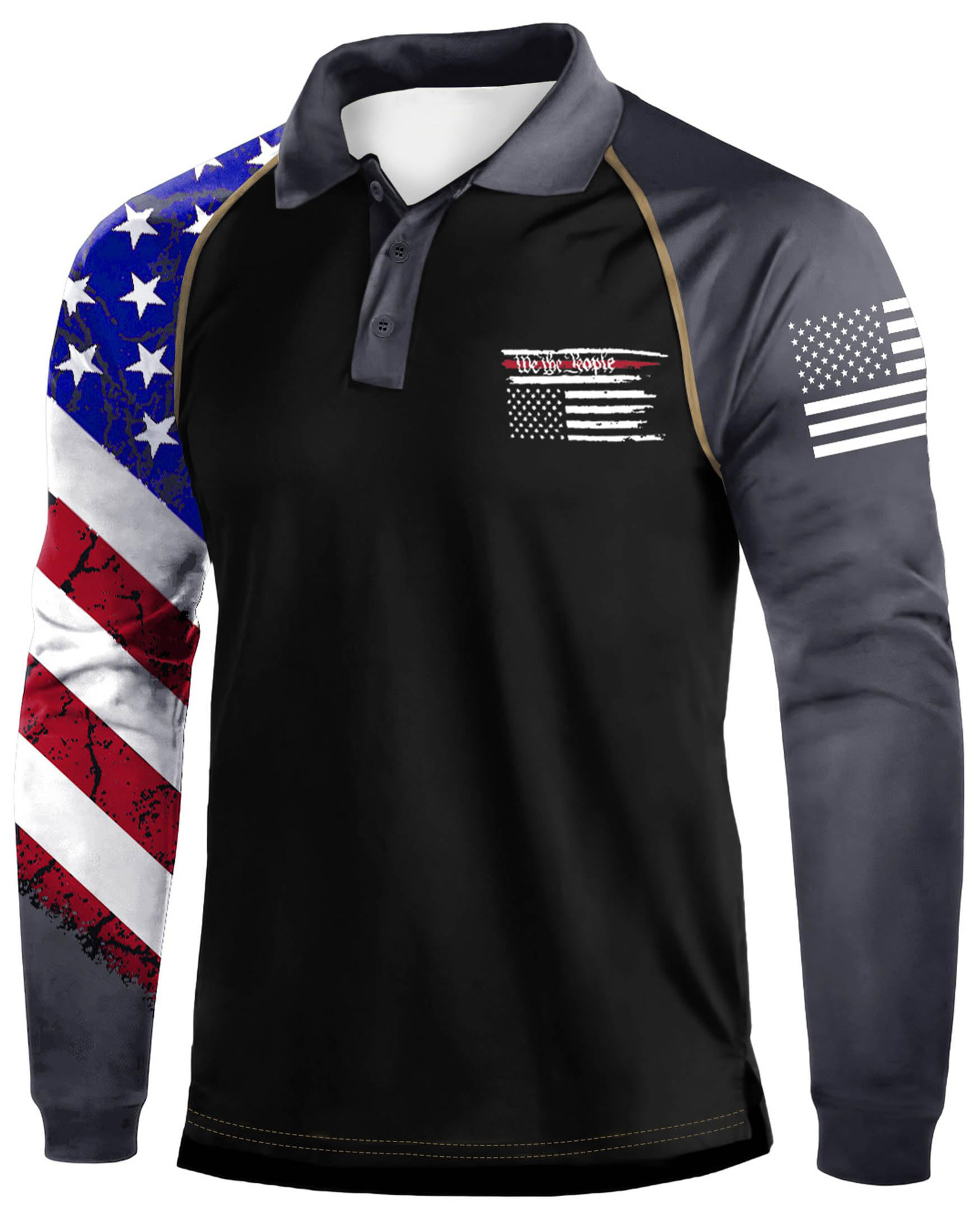 Jersey transfronterizo color a juego casual deportes impresión 3D retro streetwear sudadera camisa de manga larga Comercio exterior ropa de hombre