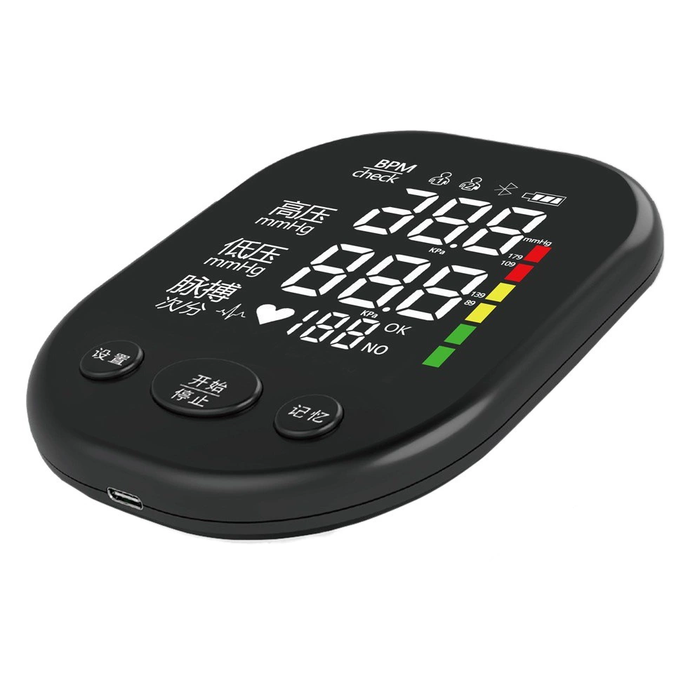 Оптовая продажа от производителя: Электронный тонометр на плечо, домашний перезаряжаемый измеритель артериального давления, большой LED-экран с голосовым оповещением, литиевая батарея.