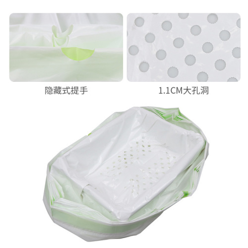 Cat litter box litter bag drawstring cat litter filter bag thickened no-shovel dog poop cat poop garbage bag pet cleaning supplies