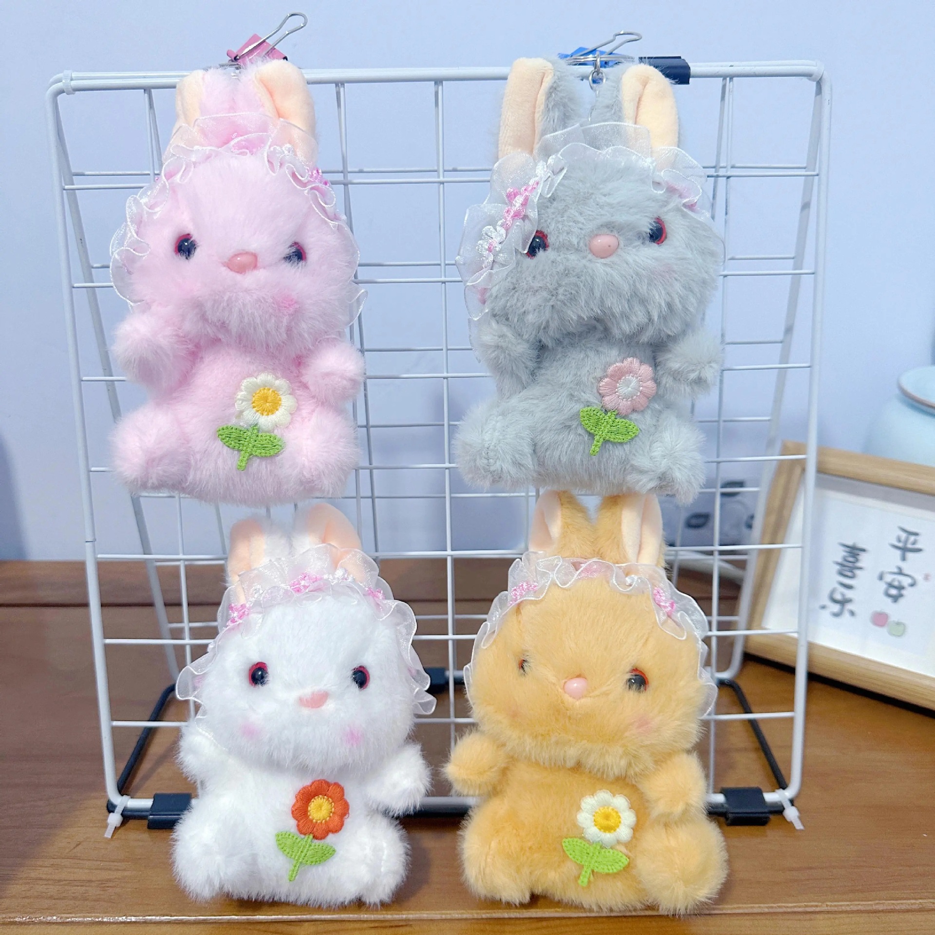 Cuatro pulgadas muñeca de peluche pequeño colgante muñeca llavero muñeca mochila colgante juguete de peluche regalo
