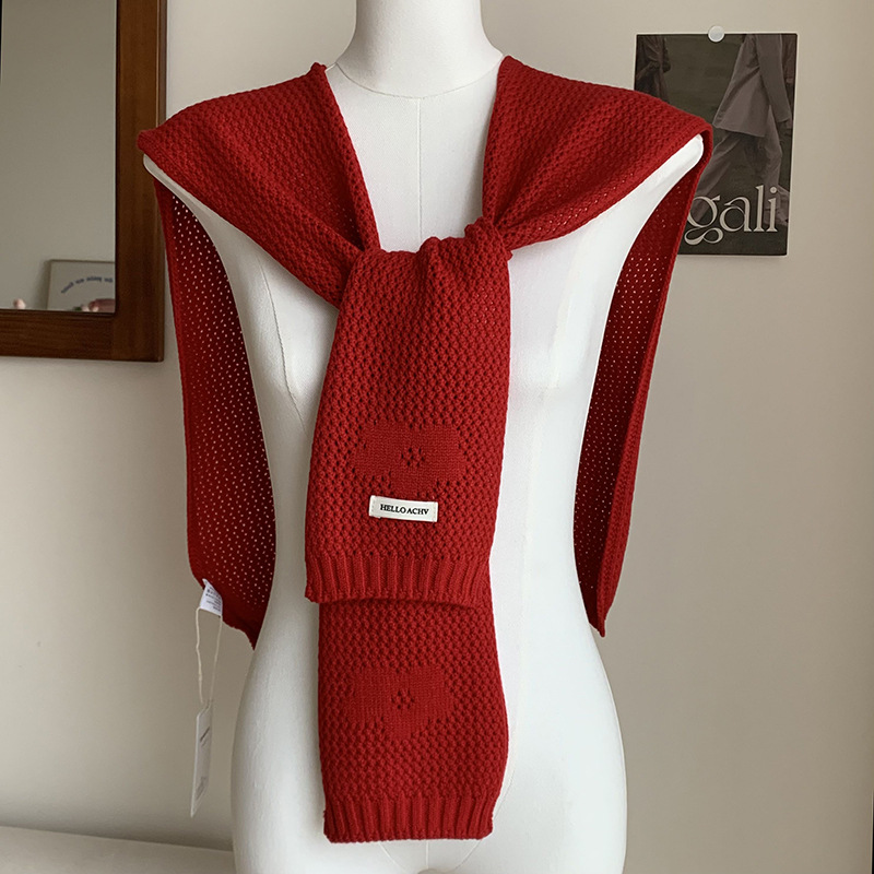 Sopa de punto de alta sensación nueva camisa de estilo extranjero falso cuello de moda universal sopa de punto cruzado con hombros pequeños