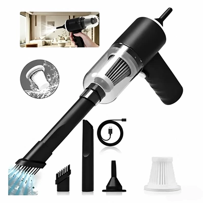 Cross-border car vacuum cleaner, a cordless handheld device with powerful suction and blowing functions, suitable for both car and home use (Tozsoranlar) - as228-1200mah-standard-configuration