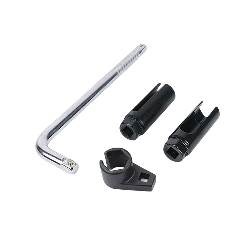 Llave de tubo especial para desmontaje y montaje del sensor de oxígeno delantero del coche, llave de tubo abierta de 22 mm, juego completo de herramientas de reparación de automóviles.