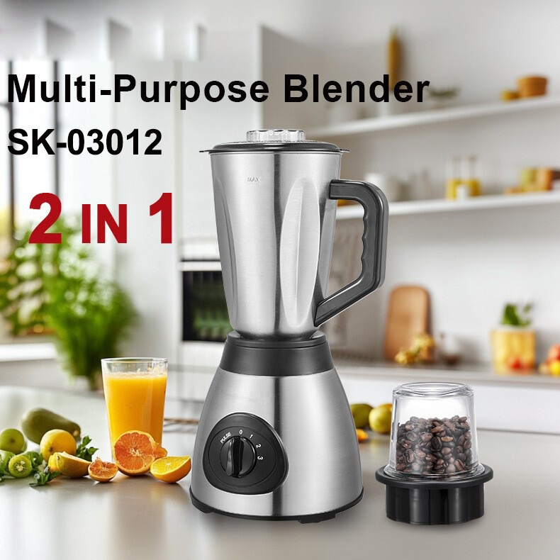 Cross-border 2-in-1 glass blender, smoothie maker, juicer, multi-functional food processor, and baby food grinder