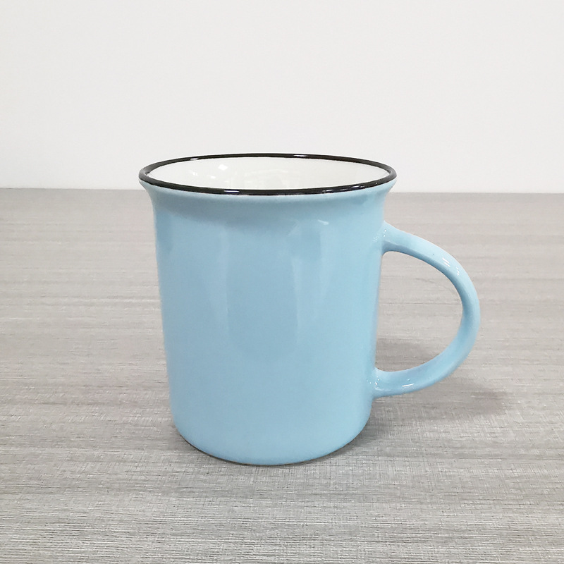 Taza de agua de procesamiento de lotes pequeños tazas de cerámica LOGO taza de agua taza de marca blanca taza de cerámica taza de café