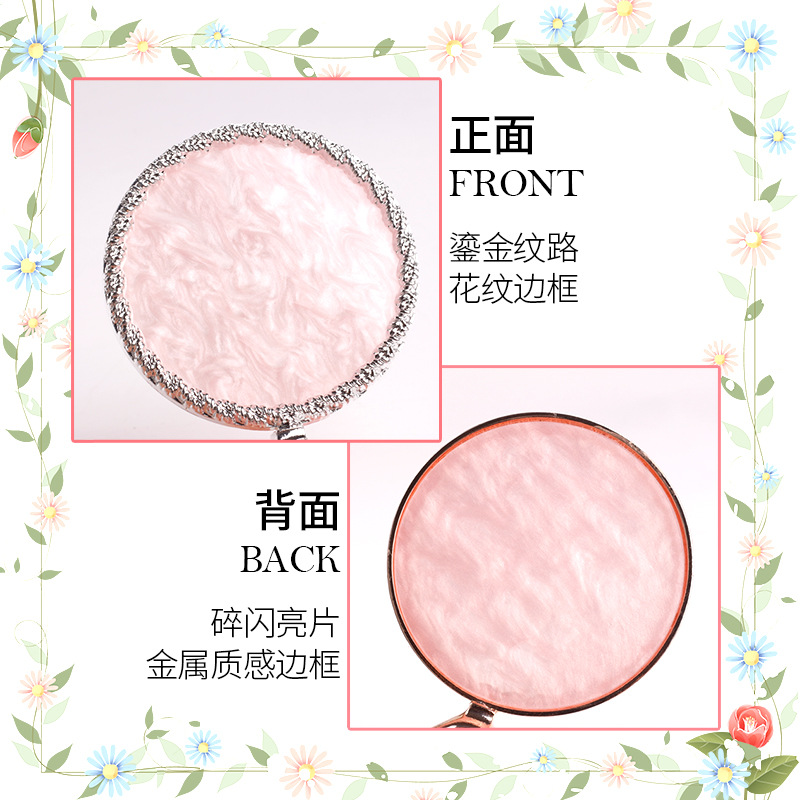 Nuevo Marco de exhibición creativo en forma de corazón borde dorado Cross-border exclusivo diamante Fondo manicura acabado soporte de exhibición pendientes soporte de exhibición