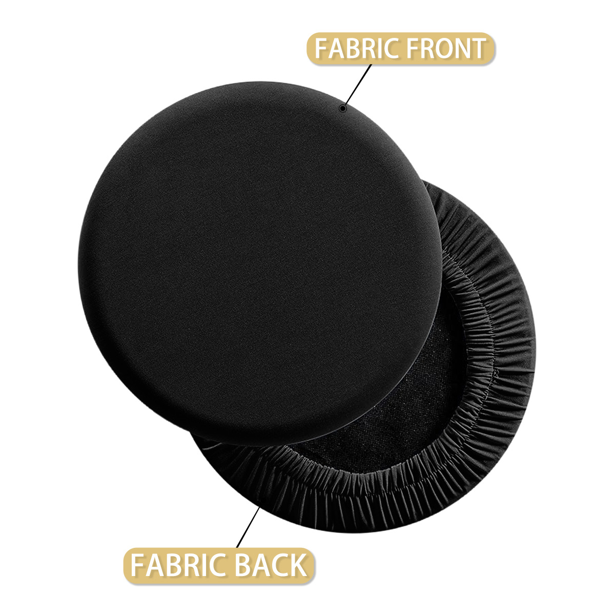 Transfronterizos color sólido resistente al agua seda de leche cubierta de taburete redondo cubierta de silla elevadora cubierta de bar SHEIN cubierta de silla en stock