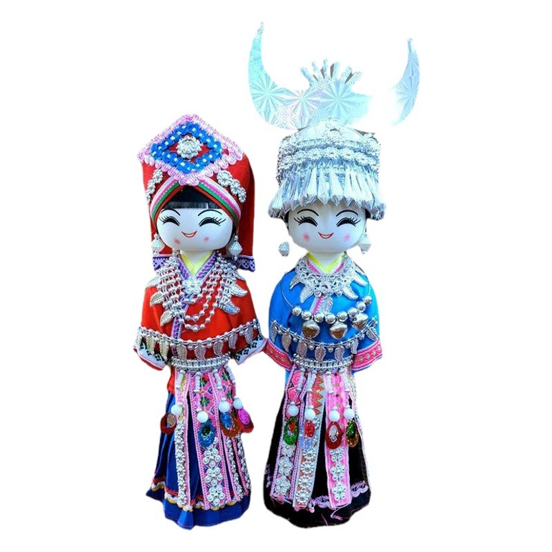 Детская кукла Кукла Меньшинство Кукла Мяо Кукла Большая Деревянная Кукла