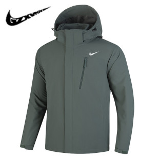 Men's 2025 Fully Heat-Sealed Outdoor Jacket for Men and Women Three-In-One Detachable Genuine Windproof and Waterproof Hooded Jacket