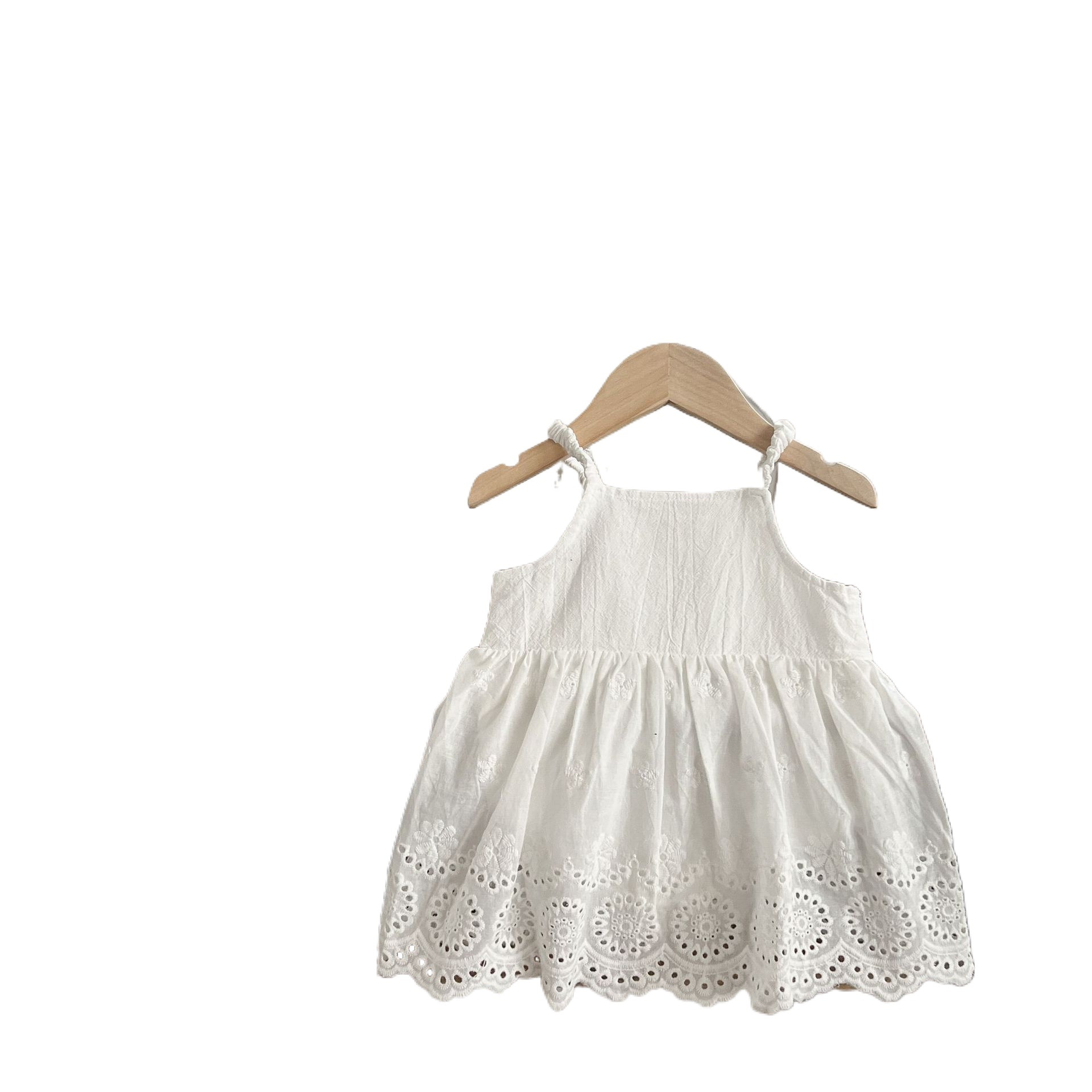 Estilo coreano recién nacido verano algodón encaje Correa mameluco vestido ins niña bebé todo-Partido mono mameluco moda