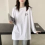 印花长袖爱心春秋恤