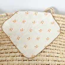 婴儿口水巾新生儿小方巾毛巾宝宝专用纱布洗脸巾儿童纯棉纱小手帕