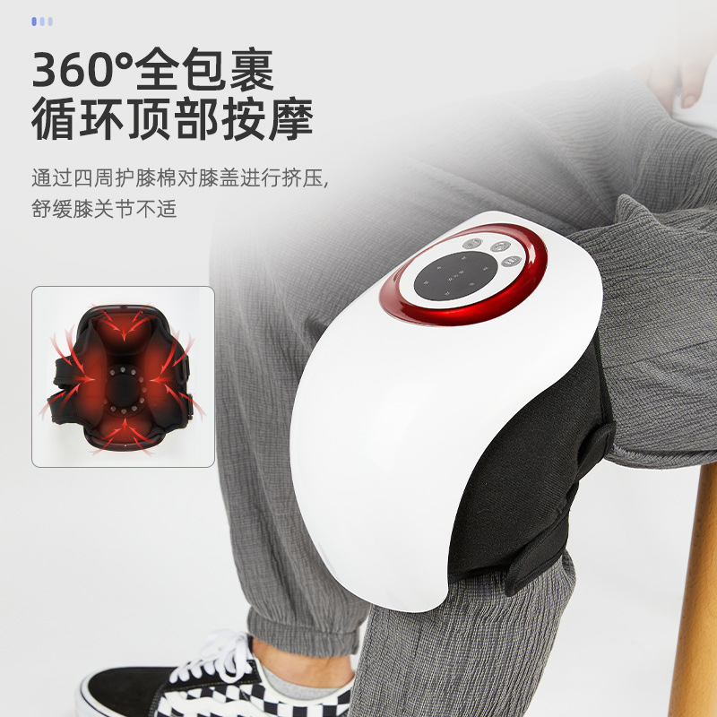 Rodilla fisioterapia conjunta eléctrica calor masajeador amasadora vibración calefacción masaje máquina de masaje rodillera transfronteriza