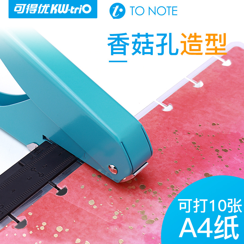 Perforadora manual de la cuenta de la mano de hojas sueltas de Kidéu 9015 puncher del agujero de La Seta del puncher del agujero de la prensa