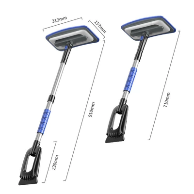 deicing multifunctional snow scraper car – Kempinq və səyahət - 4111a-multifunctional-24-piece-eva-foam-telescopic-snow-brush-set-blue