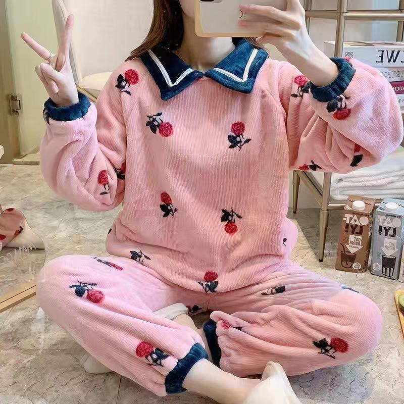 브이넥 로즈 벨벳