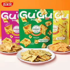 香美客苏打饼干80g菇菇珍好鱿鱼味轻咸酥脆追剧办公室休闲零食