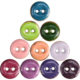 Colorful dopamine spring and summer new coconut shell buttons point oil children's knitted jacket shirt buttons full size in stock