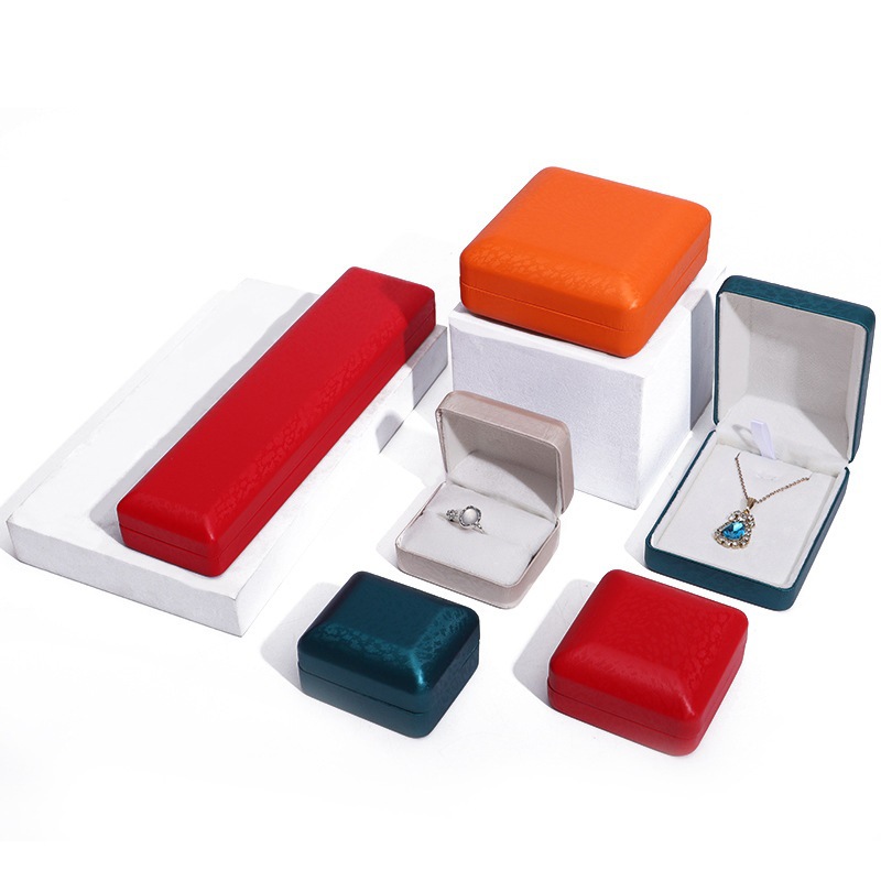 Caja de Cuero PU para Joyas de Cuero PU para Embalaje de Joyas y Anillos image 3