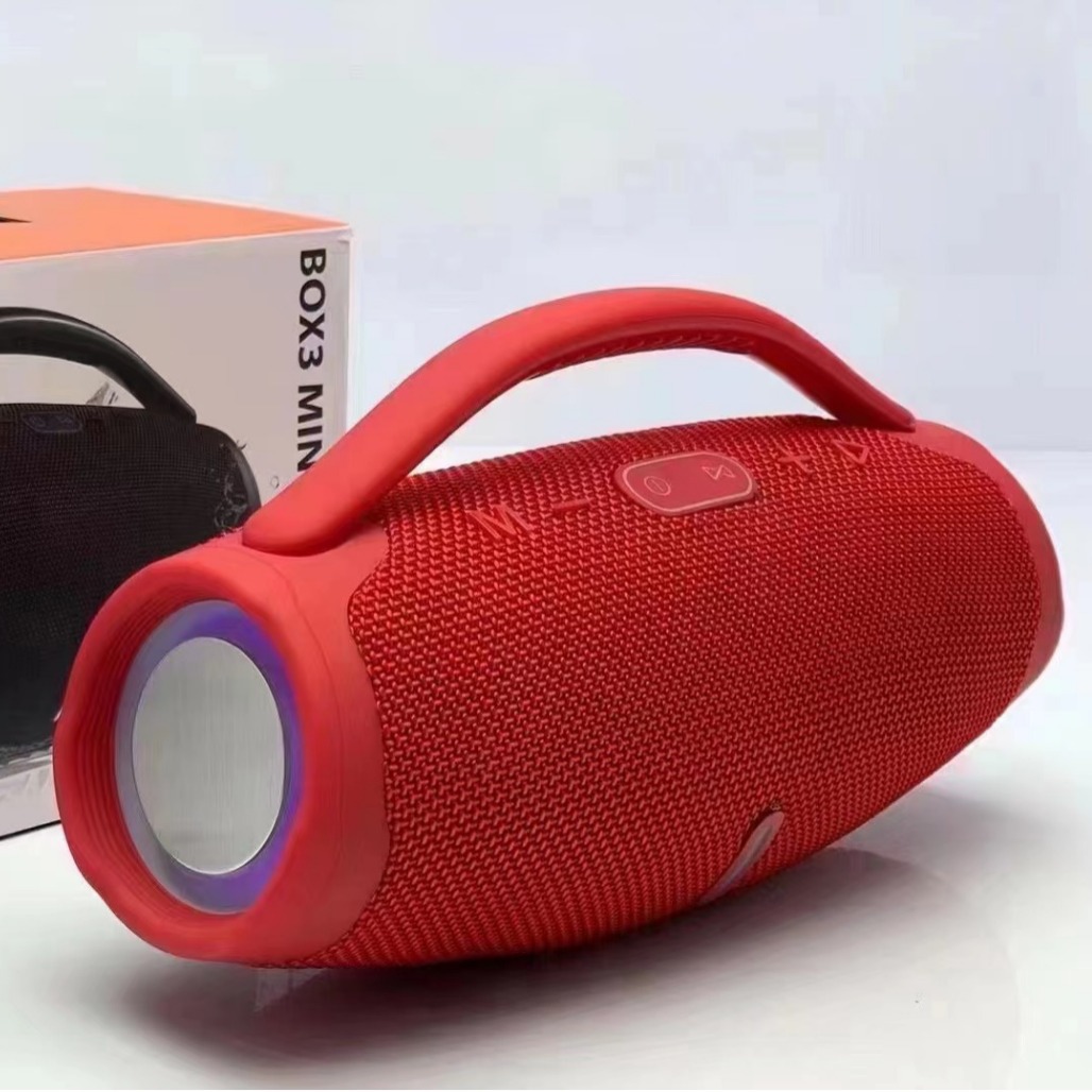BOX3 transfronterizo de fábrica -MINI altavoz Bluetooth altavoz subwoofer de audio portátil inalámbrico para el hogar al aire libre con luz