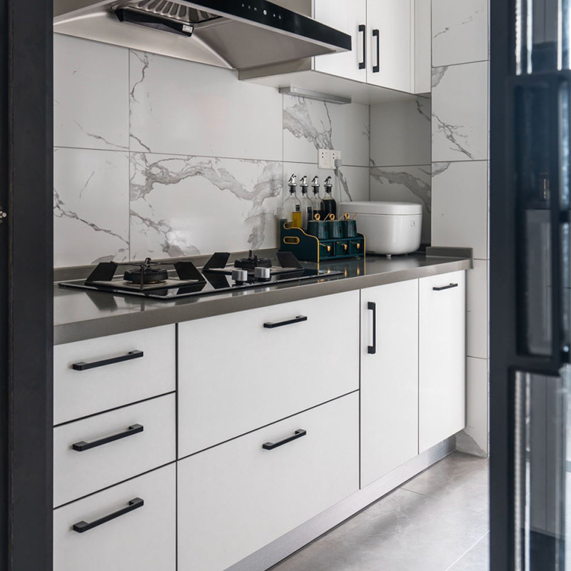 Mesita de noche hebilla de mano tablero deslizante manija armario dormitorio gabinete manija de la puerta de aleación de aluminio negro manija de la puerta negro