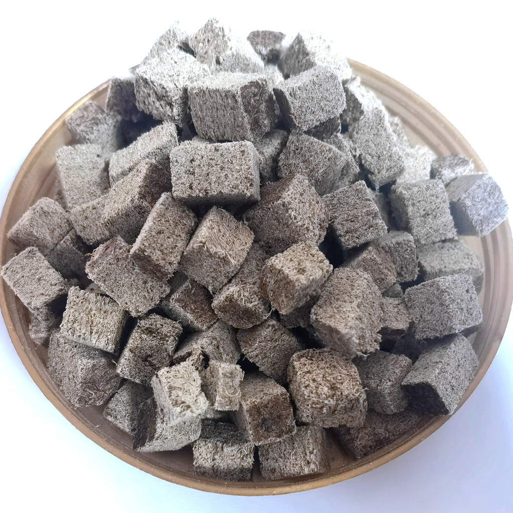 冻干红丝虫线虫水蚯蚓棉花虫冻干块鱼饲料tubifex|ms