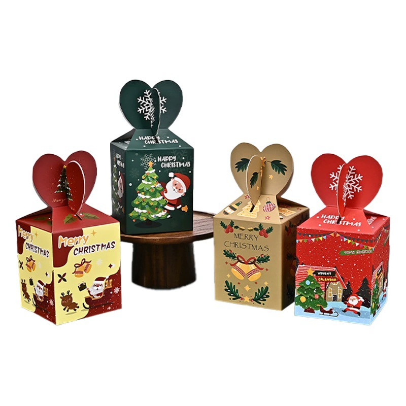 Рождественская коробка Apple в наличии поколение рождественской упаковочной коробки из воловьей кожи белый картон Pingan упаковка для фруктов на заказ