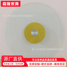 厂家批发酒店餐桌转盘钢化玻璃圆形桌面转盘农家乐大圆桌玻璃转盘