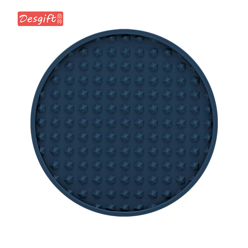 Pentagram posavasos resistente al calor posavasos alimentos grado silicona Morandi color 10cm ronda posavasos logotipo imprimible