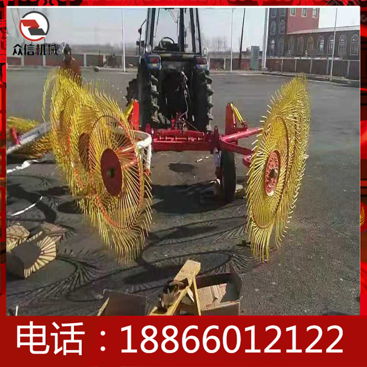 Tractor hidráulico de cuatro ruedas tipo césped colgante césped