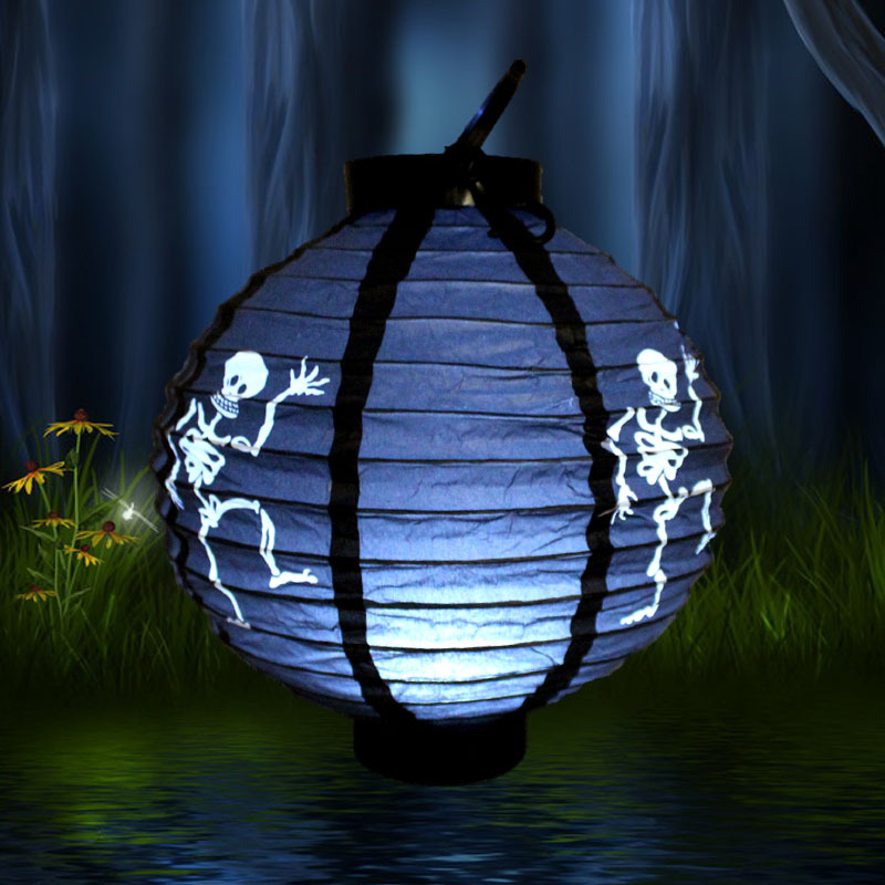 Linterna de calabaza de papel, colgante, decoración