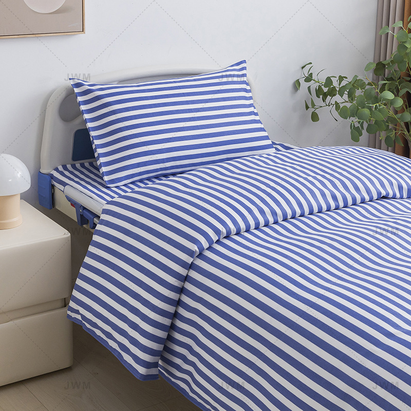 Custom-Made Hospital Bedding Three-Piece Set, Nursing Home Six-Piece Set, Chlorine-Resistant Bed Sheet, Quilt Cover, Pillowcase A3