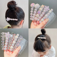 儿童发梳插梳后脑勺碎发发饰女童人鱼姬发卡头饰小女孩刘海梳发夹