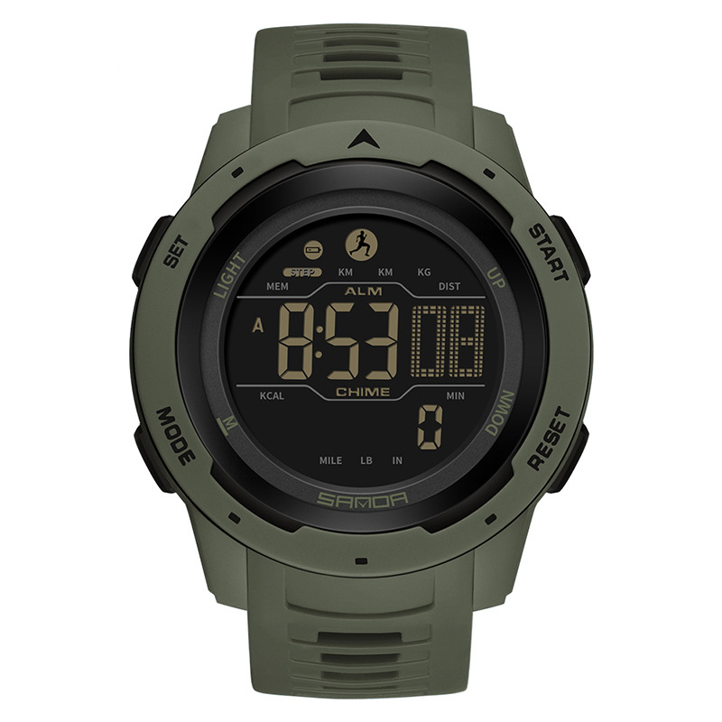 SANDA nuevo 2145 movimiento electrónico digital de moda simple deportes al aire libre de los hombres reloj electrónico